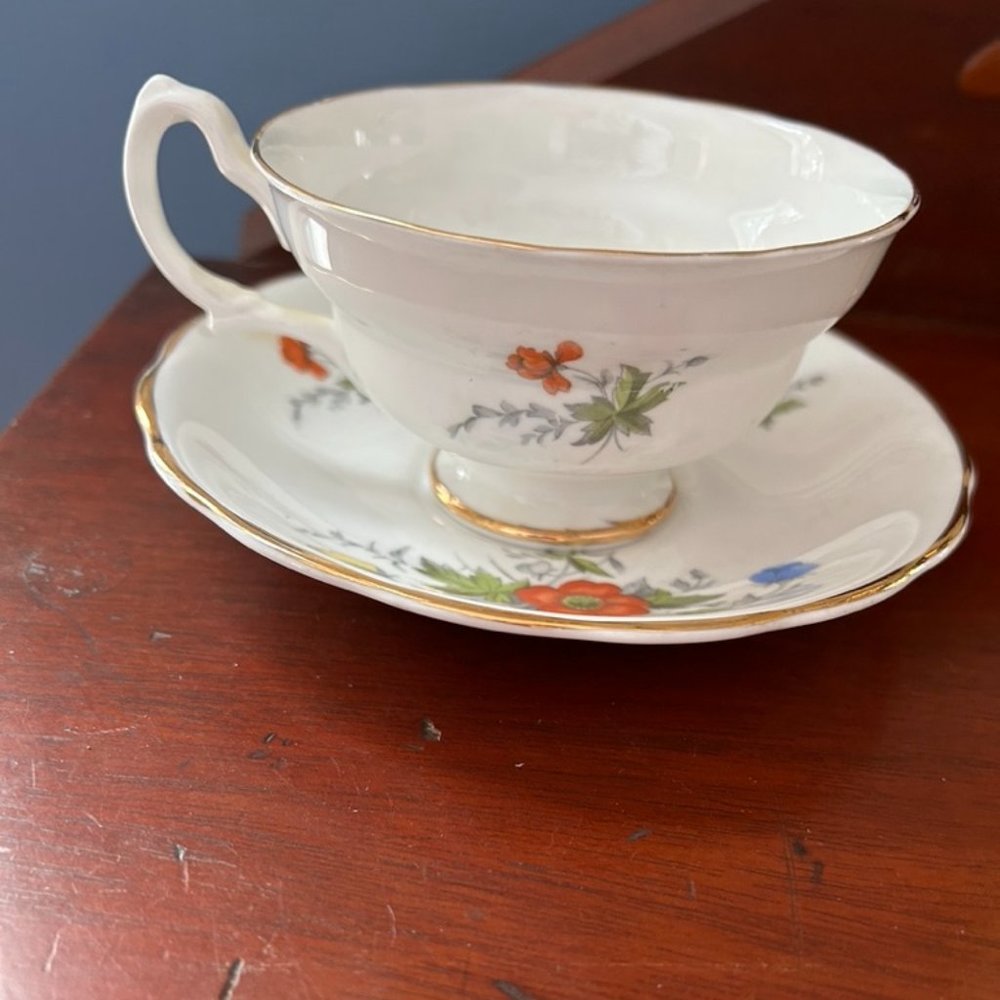 VTG Bone China Cup and Saucer made in England - Picture 3 of 6